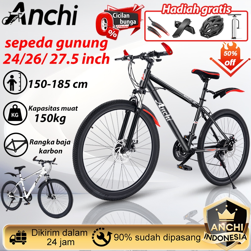Anchi Ready stock Sepeda gunung 26 inci sepeda gunung murah 2.0 frame alloy sepeda gunung polygon se