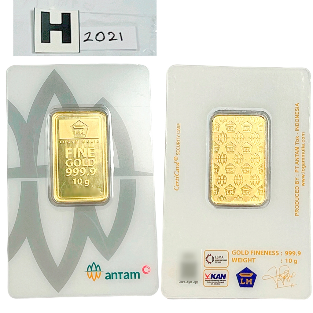 Logam Mulia Emas Gold Antam Press ( LM ) Certieye 2018 , 2020, 2021