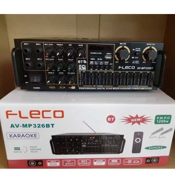 COD NEW Power Amplifier Fleco BT 326 - Amplifier Bluetooth - Amplifier Besar NEW PROMO