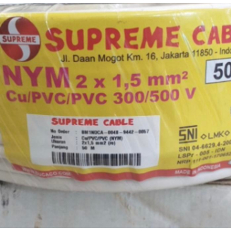 Kabel Nym 2x1.5 mm Kabel Supreme NYM 50Meter(1 Roll)