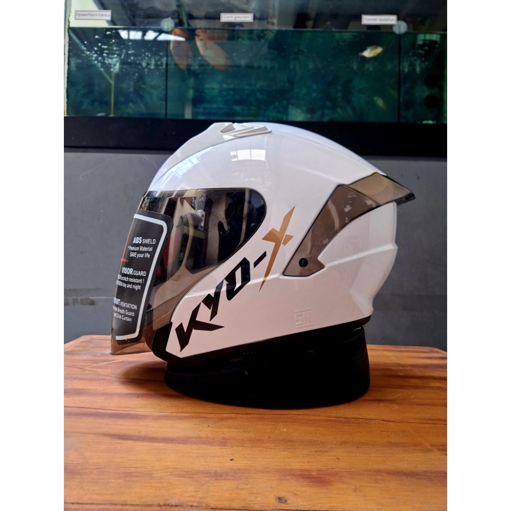 HELM JPN KYO-X WARNA PUTIH GLOSSY ORIGINAL