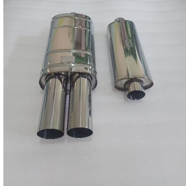 Knalpot BMW E30 E36 E46 + Oval Resonator