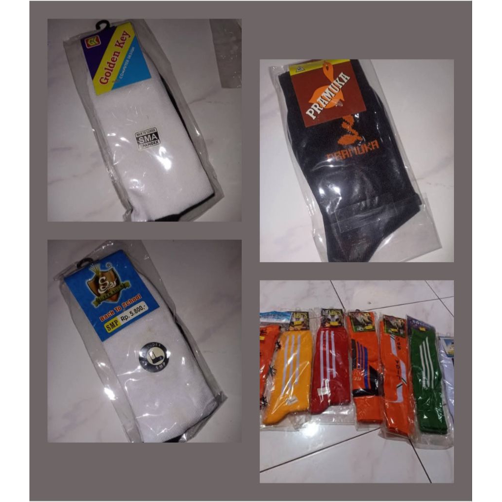 kaos kaki sekolah,fashion, tni, stoking, bola, guru,kaok kaki jempol, dewasa anak anak