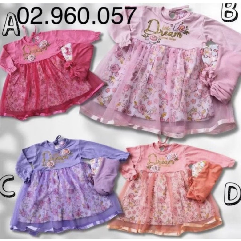 MOEZ.Store - Gamis+Kerudung Baby Girls / Gamis Anak Perempuan