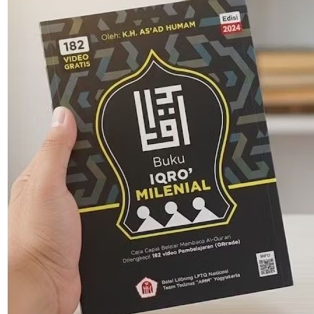 Buku Iqro Berwarna Edisi milenial Al Qosbah ( iqro 1 -6 )