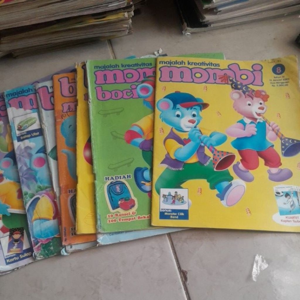 MAJALAH ANAK KREATIVITAS MOMBI RANDOM EDISI DAN TAHUN