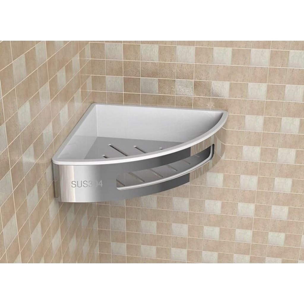 Rak Sabun Sudut Fiorentino Stainless 2188 / Tempat Sabun Sudut Stainless