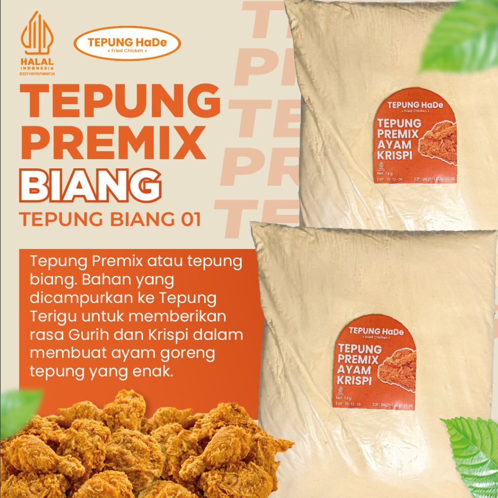 Tepung Premix/Biang Ayam Goreng Original 1kg