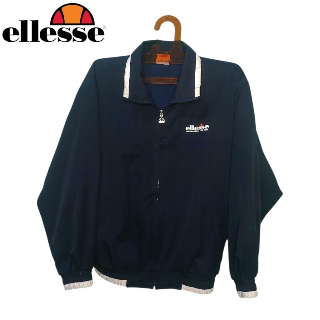 ELLESSE TRACKTOP WINDBREAKER JACKET CASUAL VINTAGE BOXY THRIFT
