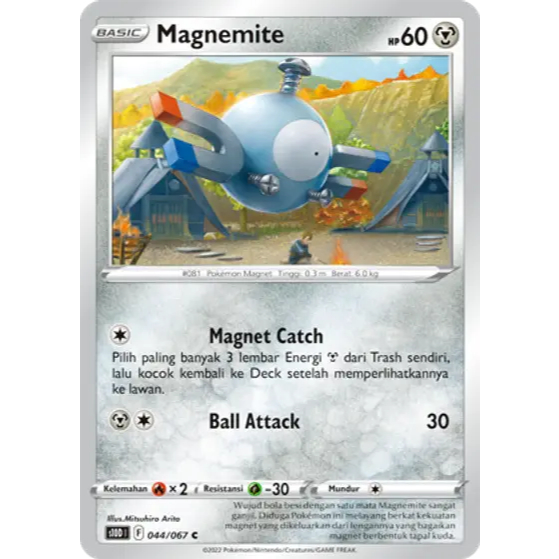 Magnemite C s10d 044/067 - Pengamat Waktu - POKEMON TCG INDONESIA