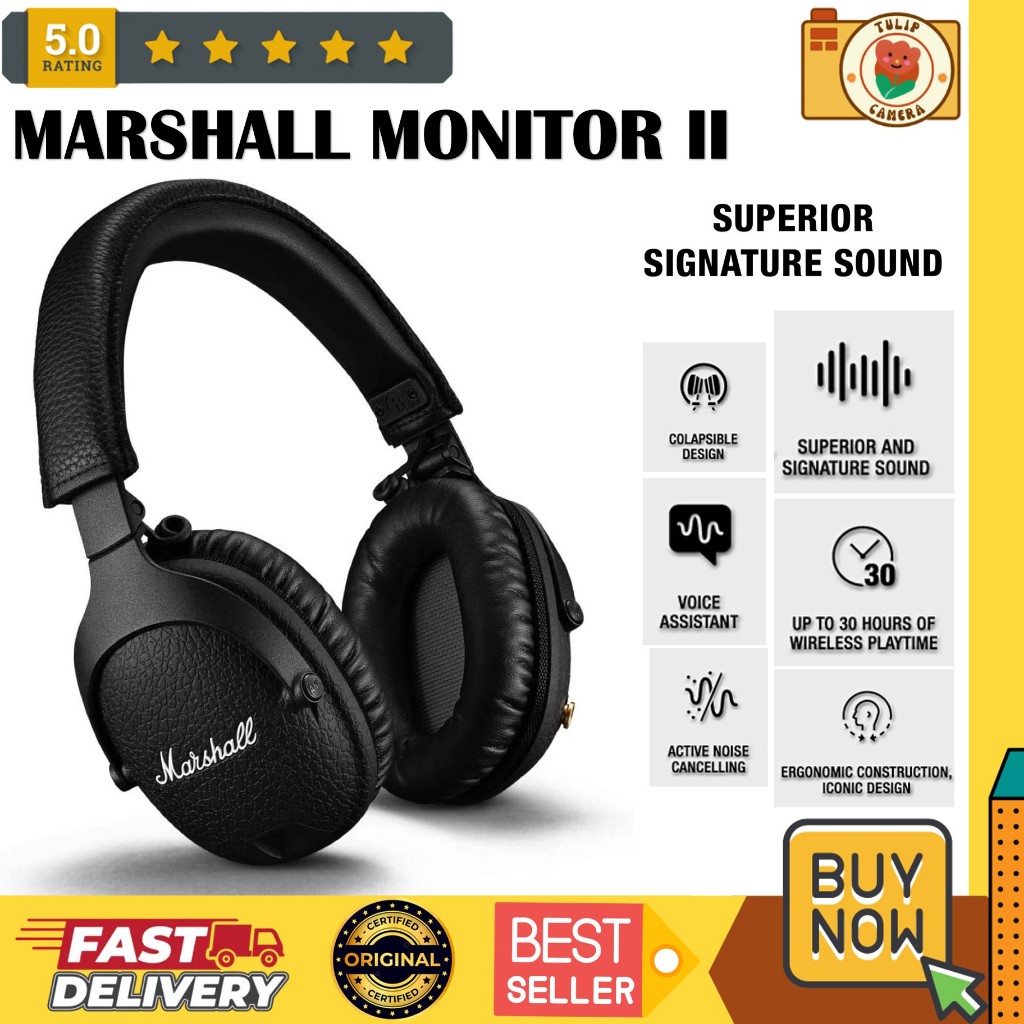 Marshall Monitor II ANC Bluetooth Headphones