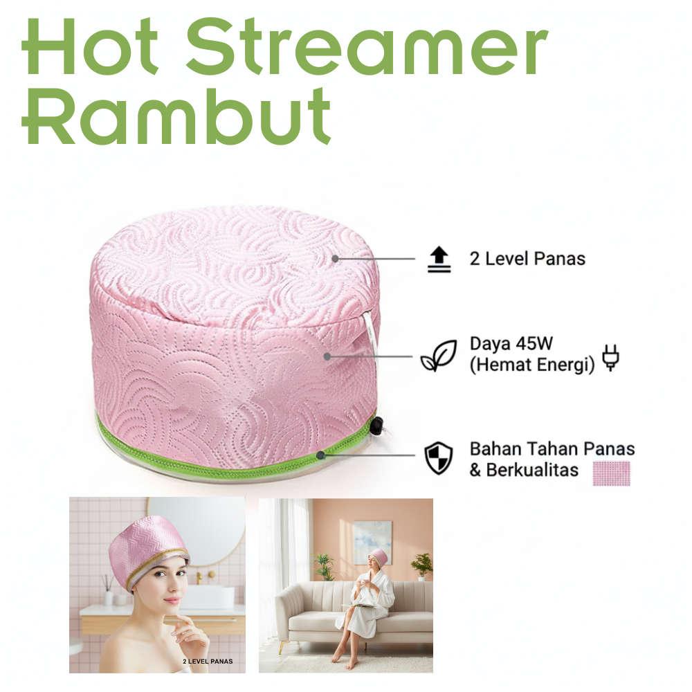 Alat Creambath Rambut Hot Steamer Rambut SPA Thermal Treatment Hair Heated Cap