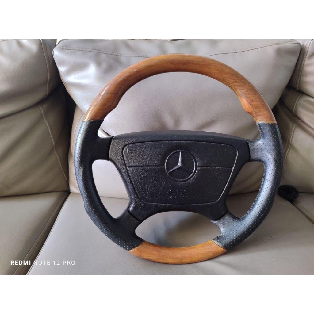 setir mercedes benz wood w124 w210 w202