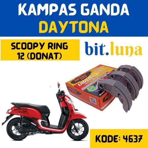 Kampas Ganda Scoopy ESP Donat Ring 12 Daytona Original 4637