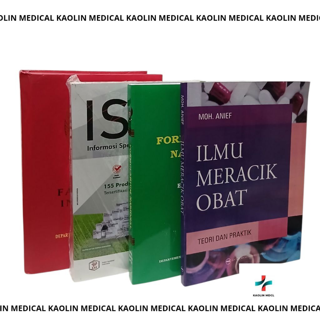 Paket 4 BUKU FARMASI: FARMAKOPE INDONESIA 3 (FI 3), FORNAS, IMO, DAN ISO VOL.53 2021 TERMURAH