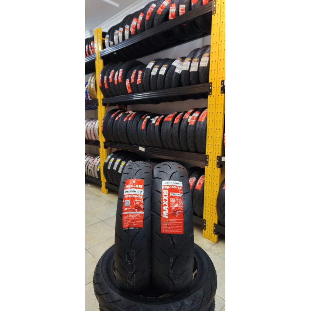 PAKET BAN MAXXIS VICTRA 100/80-14 & 120/70-14, BAN VARIO 160 & PCX 150 STANDAR