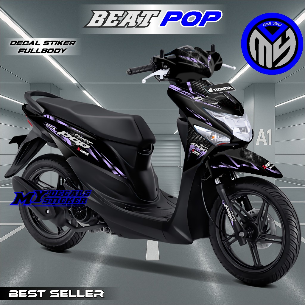 Sticker Decal Full Body Honda Beat POP 2014 2015 2016 2017 2018 2019 2020 Sticker Beat Pop Keren