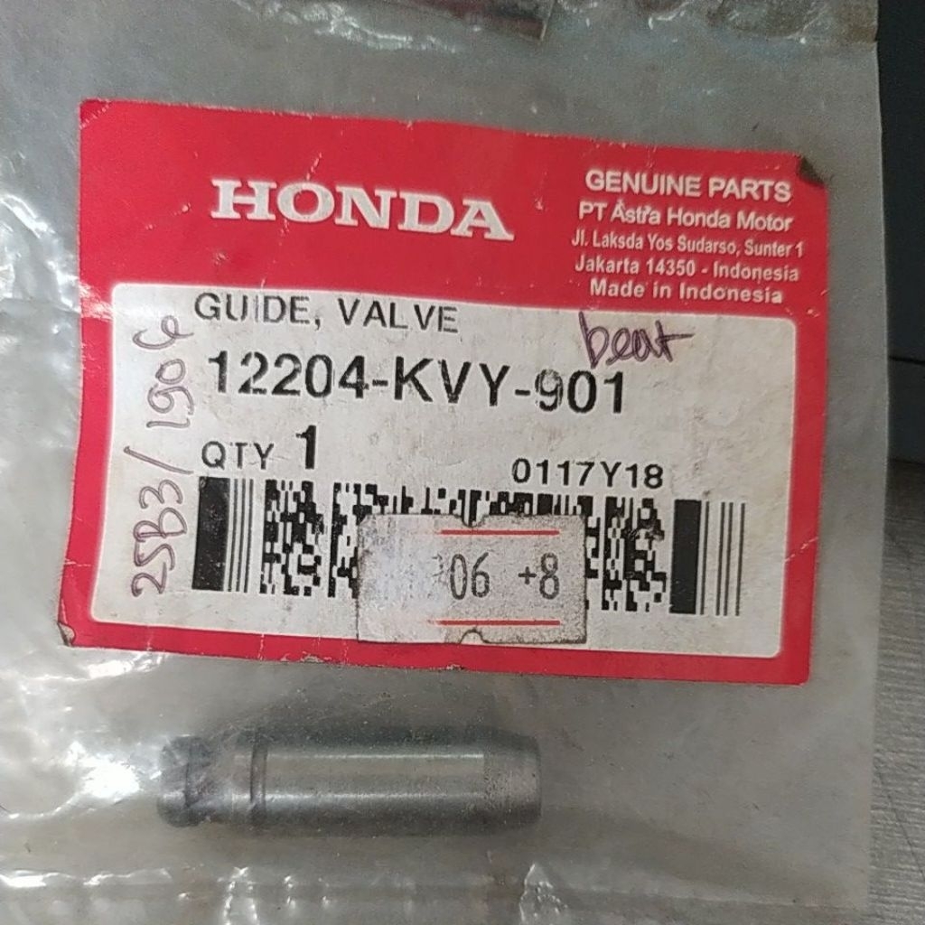 Guide Valve Honda Beat Karbu & Spacy Karbu 12204KVY901 – Original