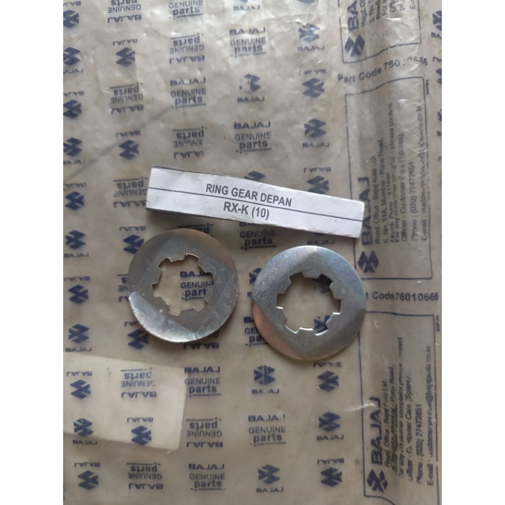 RING GEAR DEPAN RX-K RING GIR DEPAN RX KING PLATE GER DEPAN RX-KING PLAT TAHANAN GEAR DEPAN RX-K PLA