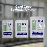 ID Card Case Ukuran B2, B3, B4, Bahan Plastik Tebal, Cocok untuk ID Card Name Tag Panitia, Dilengkap