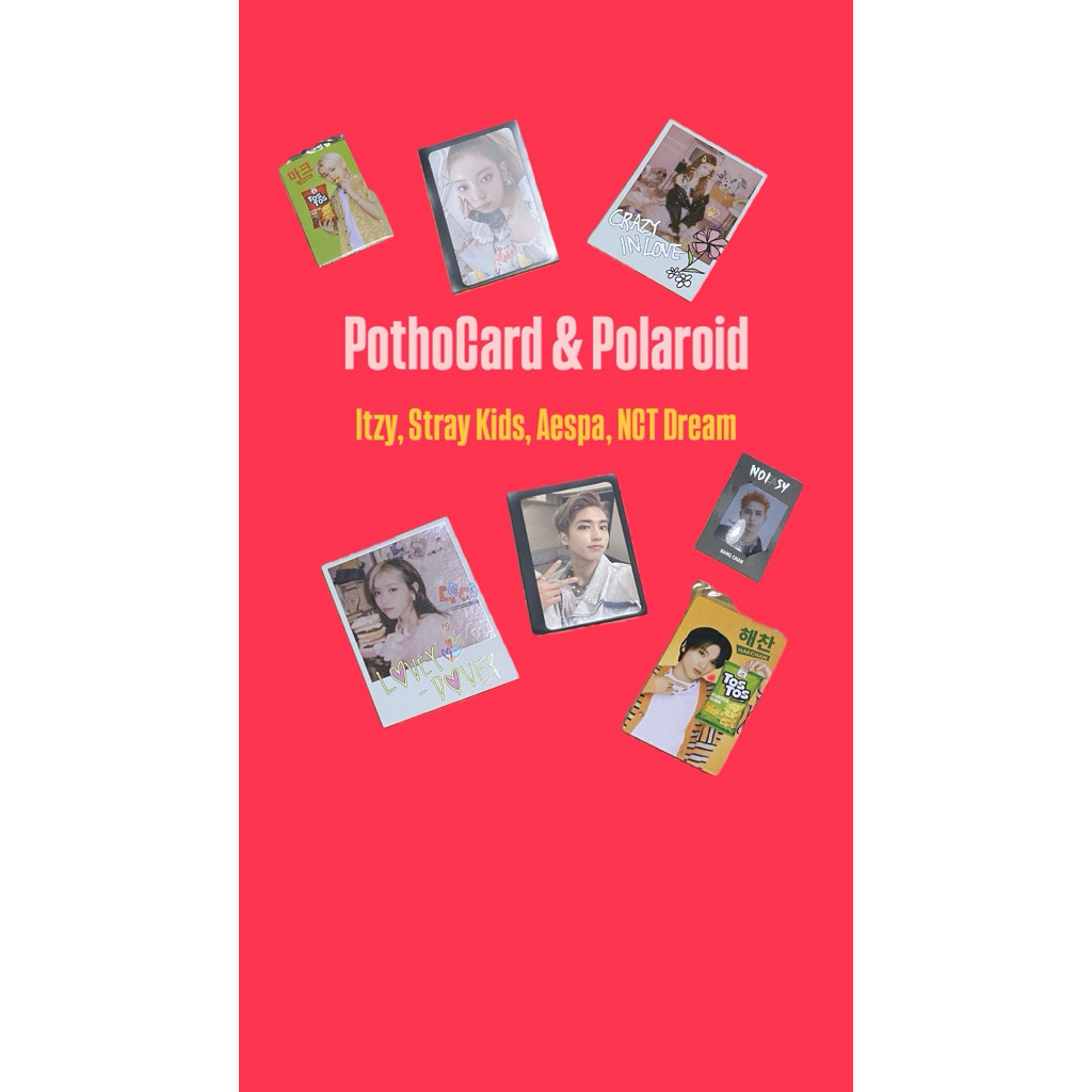 Photocard & Polaroid Itzy, StrayKids, Aespa, NCT Dream