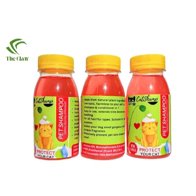 (The Claw) Cat Shamp Shampoo Kucing Anti Kutu Dan Jamur Cat Shampo / Shampoo Kucing Anti Kutu Dan Ja