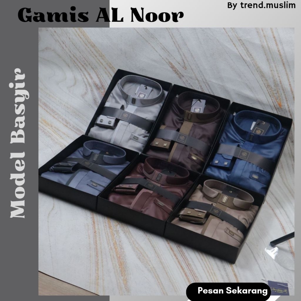 Gamis Remaja Jubah AL Noor Premium Warna Basyir