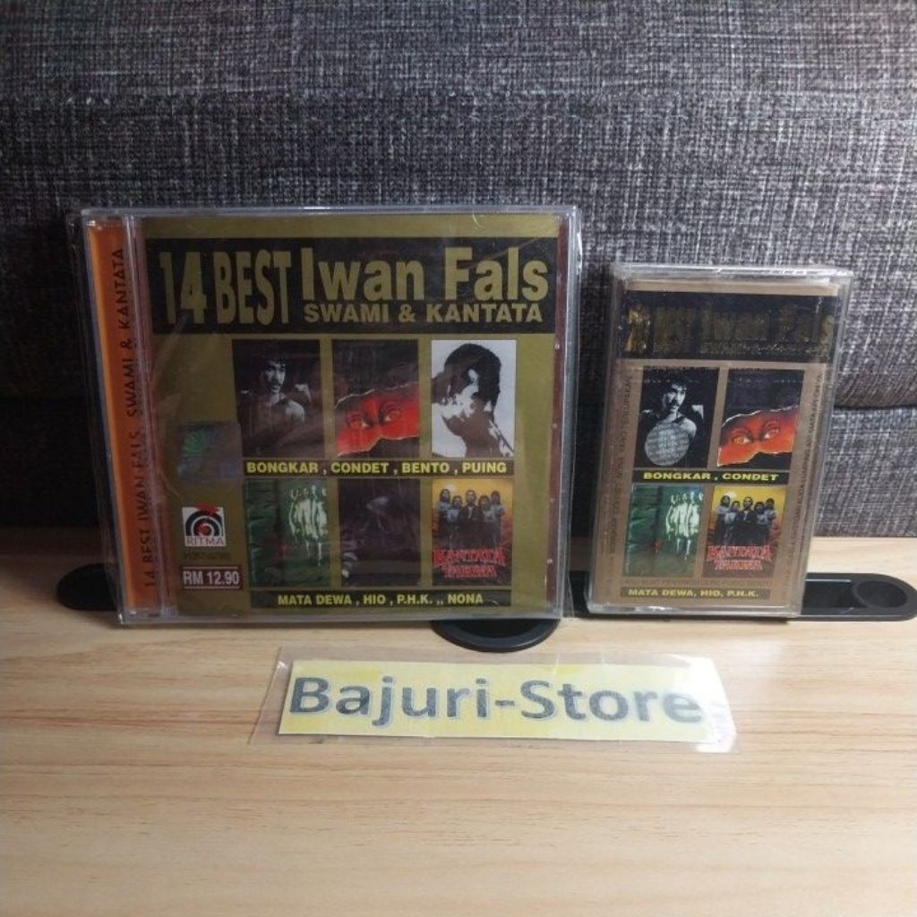 CD "Iwan Fals" + Kaset Pita "Iwan Fals"/Album "14 Best Iwan Fals & Swami & Kantata"/Sepaket CD & Kas