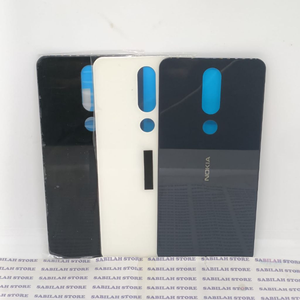 NOKIA 5.1 PLUS 5.1PLUS X5 HOUSING CASING KESING KASING BACKDOR TUTUP BELAKANG NOKIA 5.1 PLUS- HITAM-