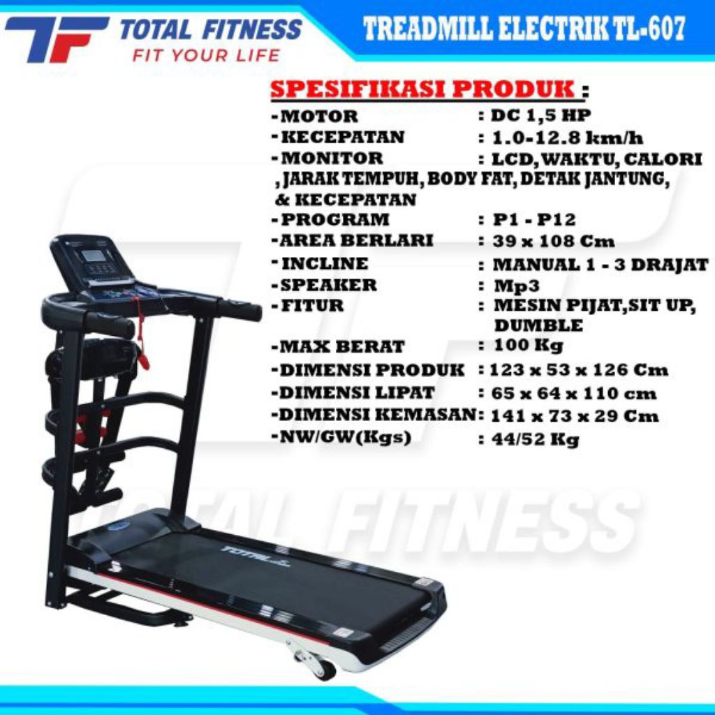 Treadmill elektrik TL-607
