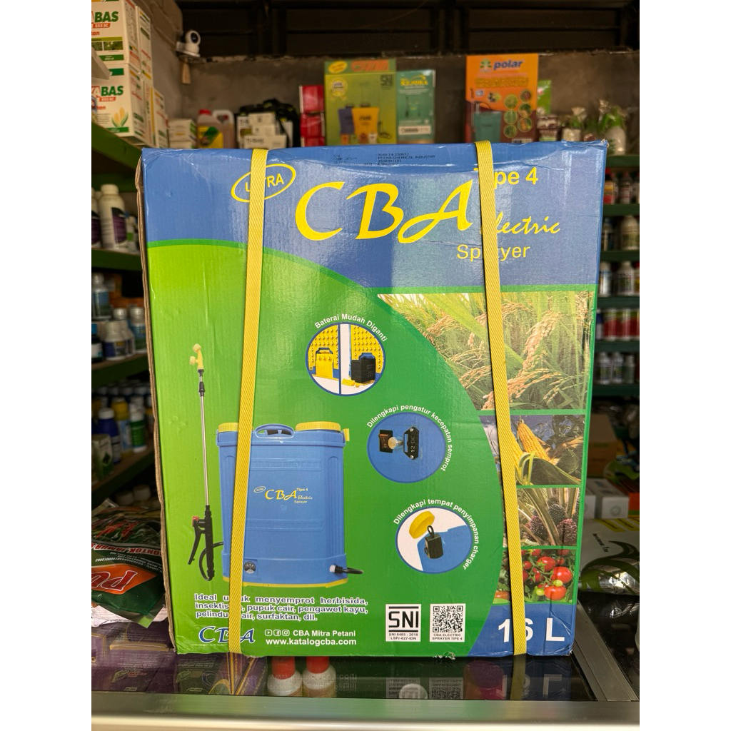 Sprayer Tanki Elektrik CBA Tipe 4 16 Liter - Alat Semprot Pertanian