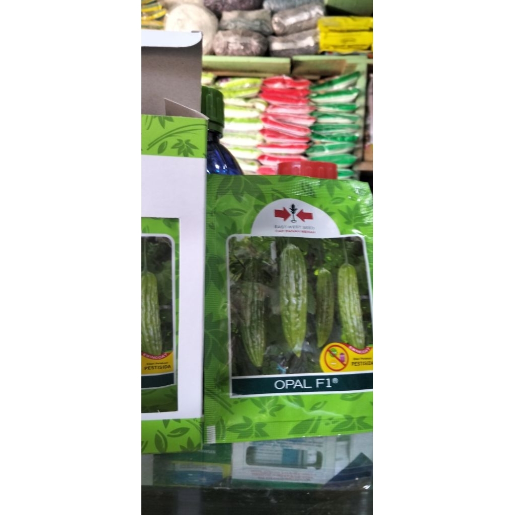 Benih Bibit Paria Opal F1 15 Biji Pare cap panah merah RIZKI TANI SUKABUMI PRODUK DIJAMIN ASLI