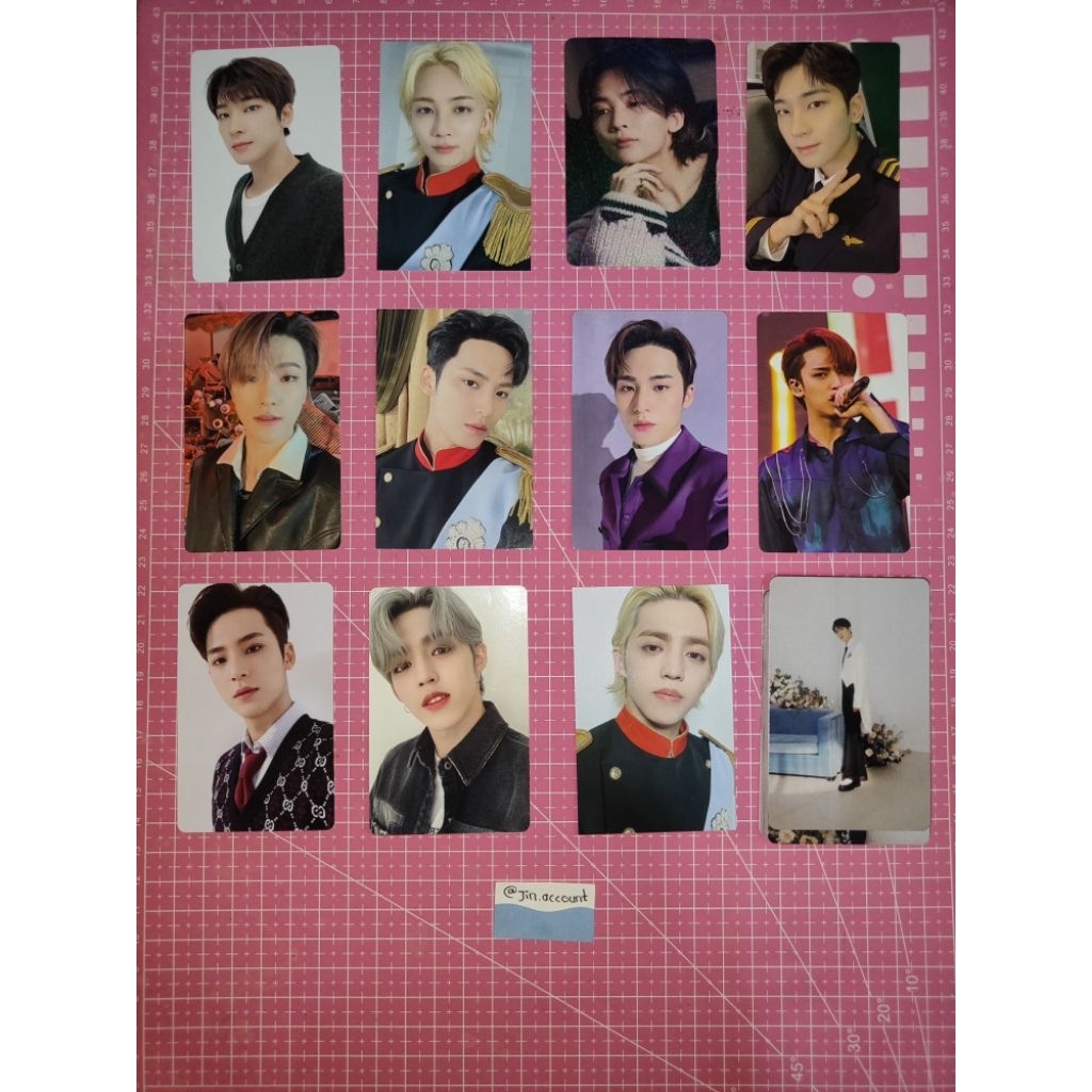 WTS Jual Sell Official photocard SEVENTEEN SVT Sebong merch KPop mingyu wonwoo scoups wonu pilot won