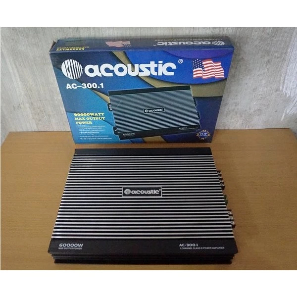 Power Moblock Mobil Acoustic AC300.1 / Power Monoblock Acoustic AC 300.1 Power Monoblok Mobil