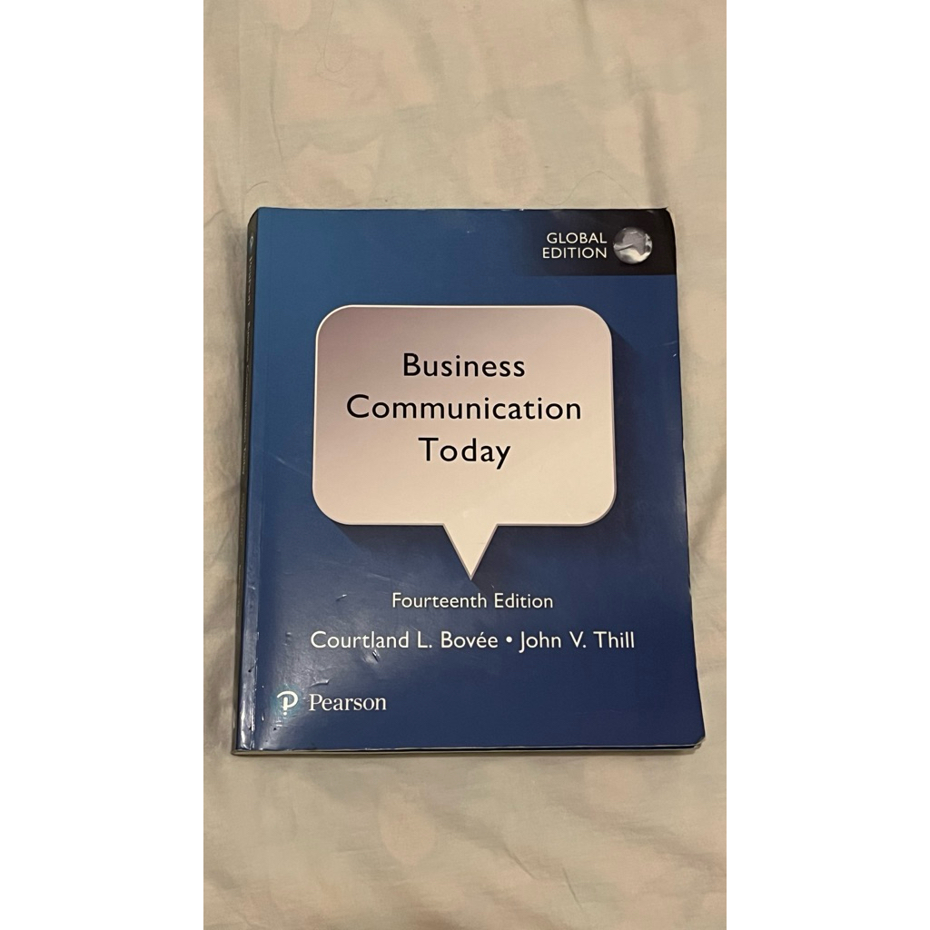 PEARSON Business Communication Today Fourteenth Edition