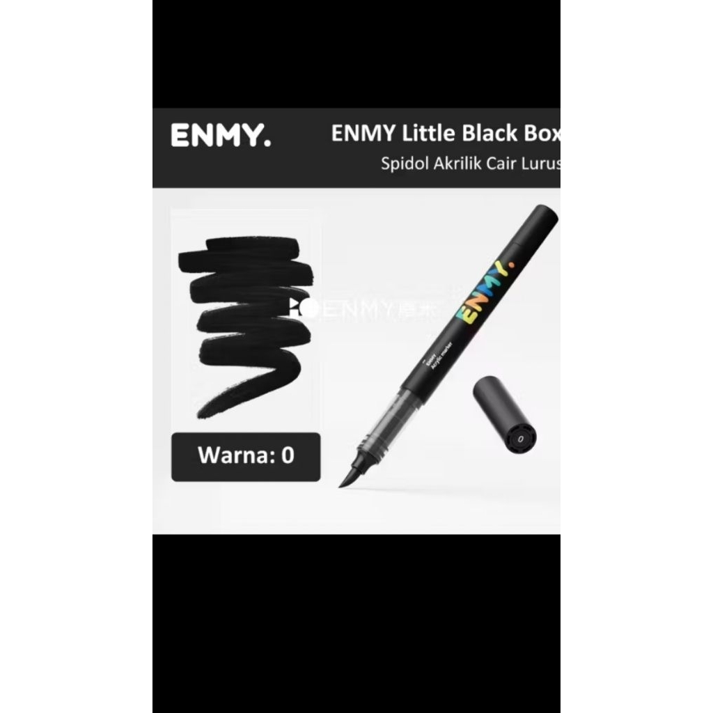 Enmy Acrylic Marker Hitam Putih Ecer