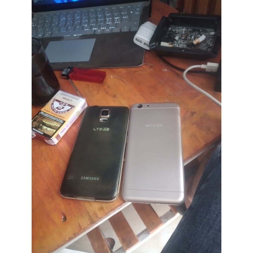hp bekas vivo y53 + samsung s5