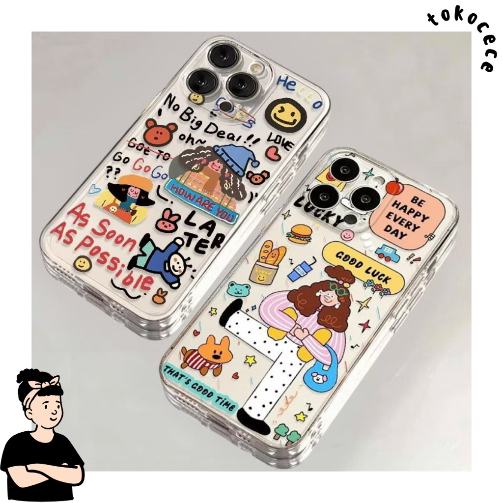 [Poco Redmi Infinix] Cute doodle printing for poco redmi infinix