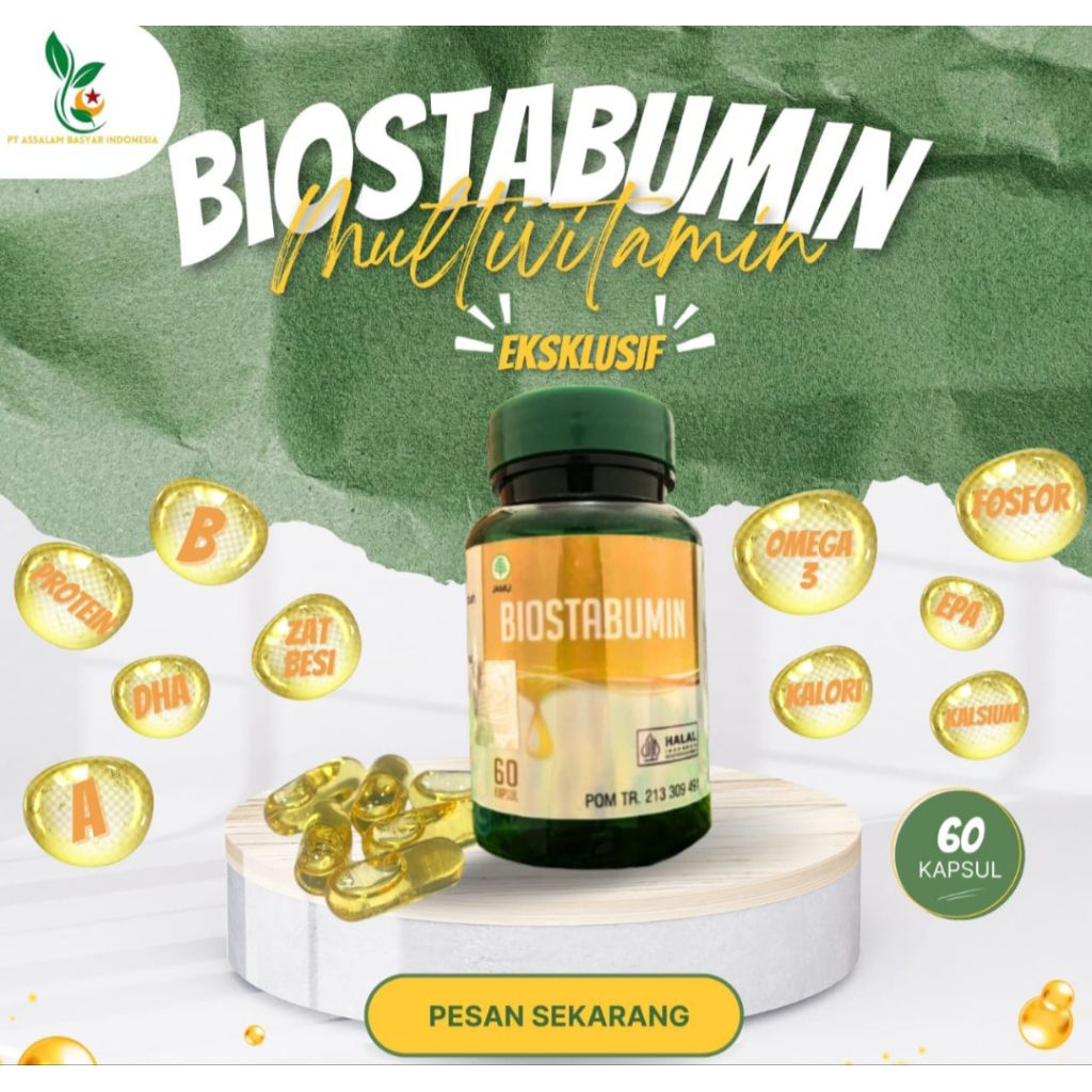 BIOSTABUMIN PIL IKAN GABUS/KUTUK 100℅