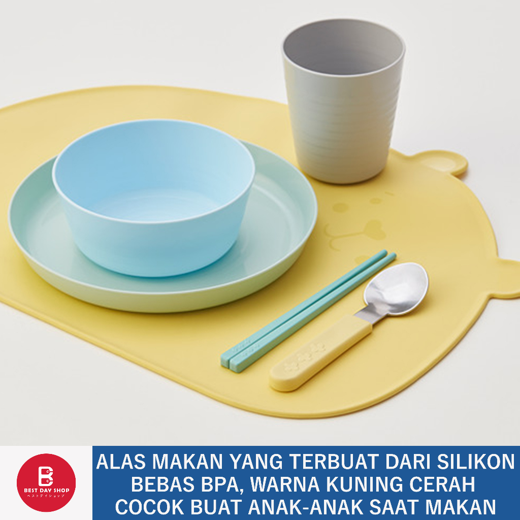 KANONKUL IKEA TATAKAN ALAS PIRING MAKAN ANAK ANTI SLIP / ALAS MEJA SILIKON BEBAS BPA / TATAKAN PERAL