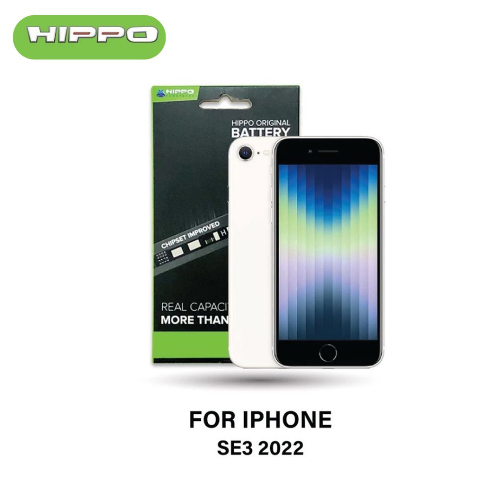 Hippo Baterai Iphone SE3 2022 2018mAh Battery Batere Batrai Batre Original Cell Garansi resmi