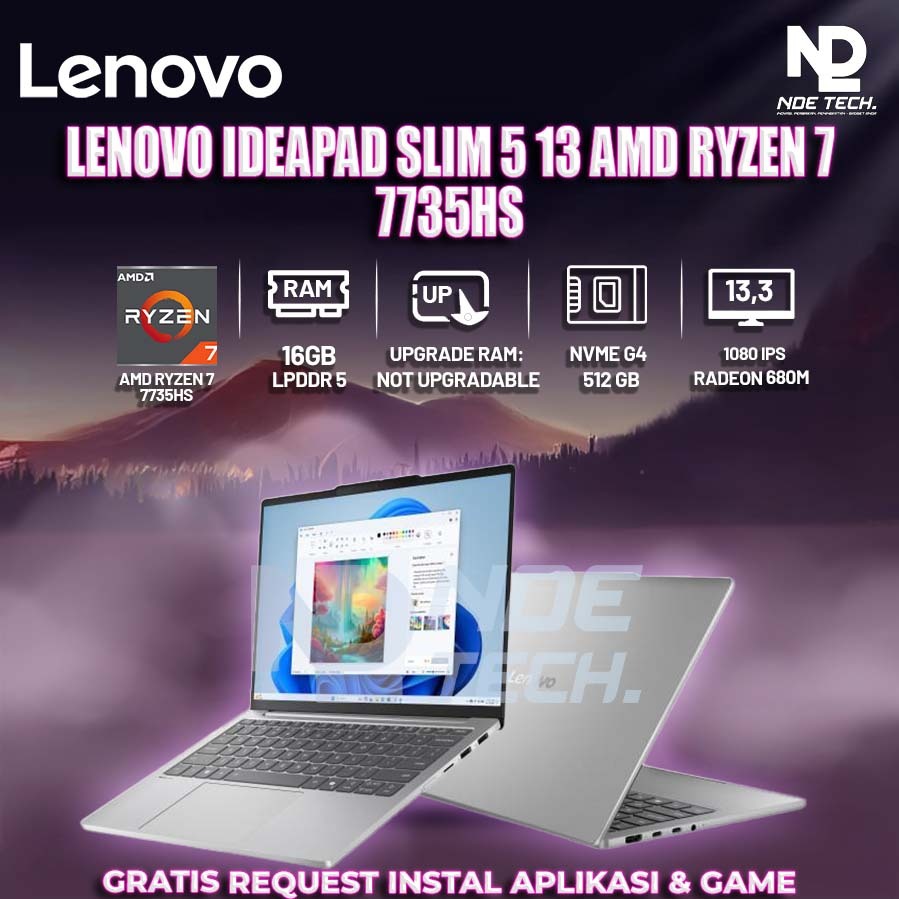 LENOVO IDEAPAD SLIM 5 13 AMD RYZEN 7 7735HS