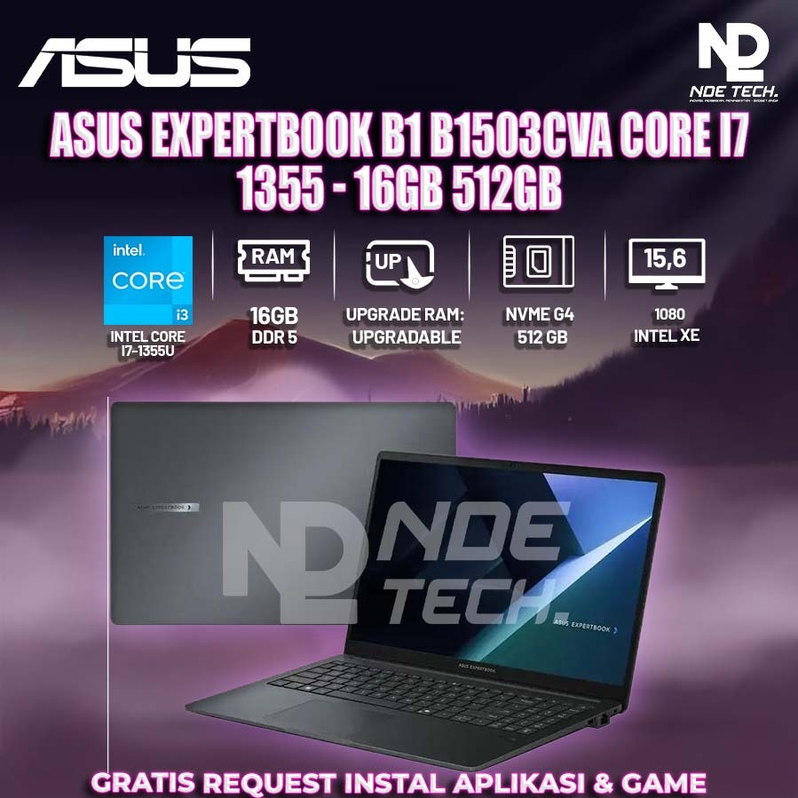 ASUS EXPERTBOOK B1 B1503CVA CORE I7 1355