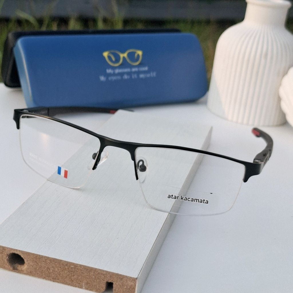 kacamata progresif lensa double fokus bahan lensa kaca asli - lensa photo greyy
