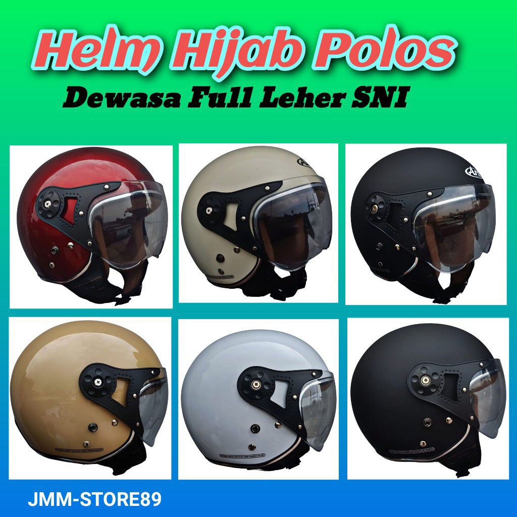 HELM BOGO HIJAB || HELM CEWEK HIJAB || HELM BOGO WANITA SNI