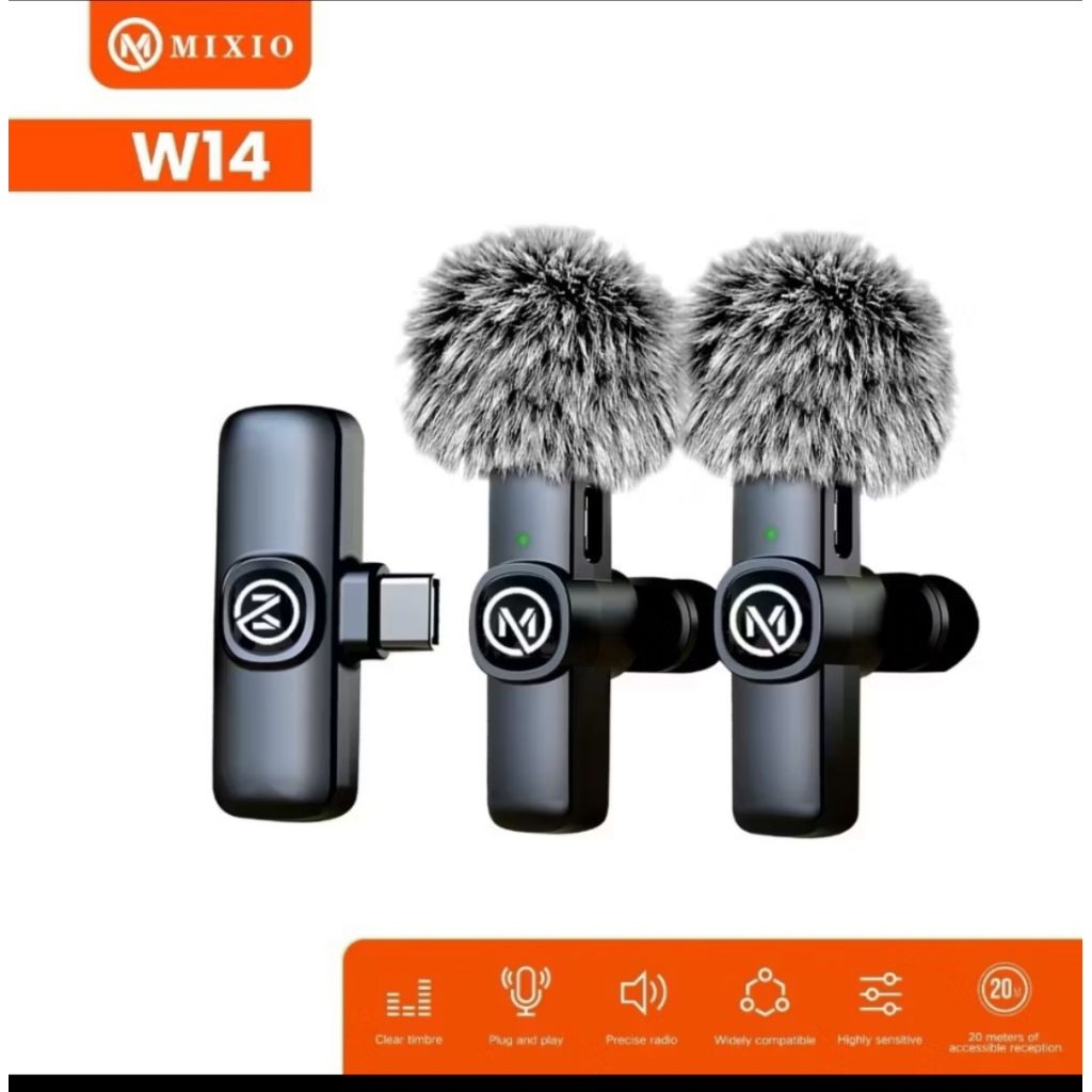 [BONUS] MIXIO W14 WIRELESS MICROPHONE TYPE-C
