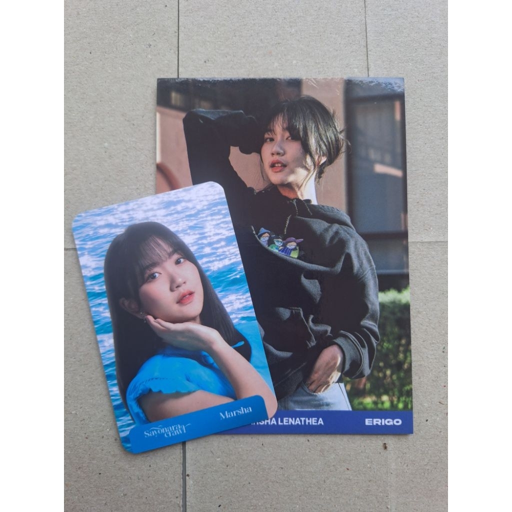 photocard marsha sayonara and pp marsha erigo