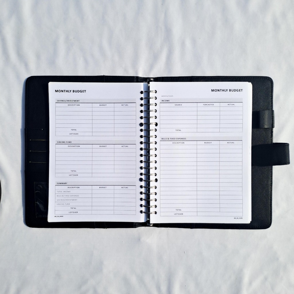 A5 - Budget Planner, Monthly Budget, Financial Planner by INK_ON_PAPER