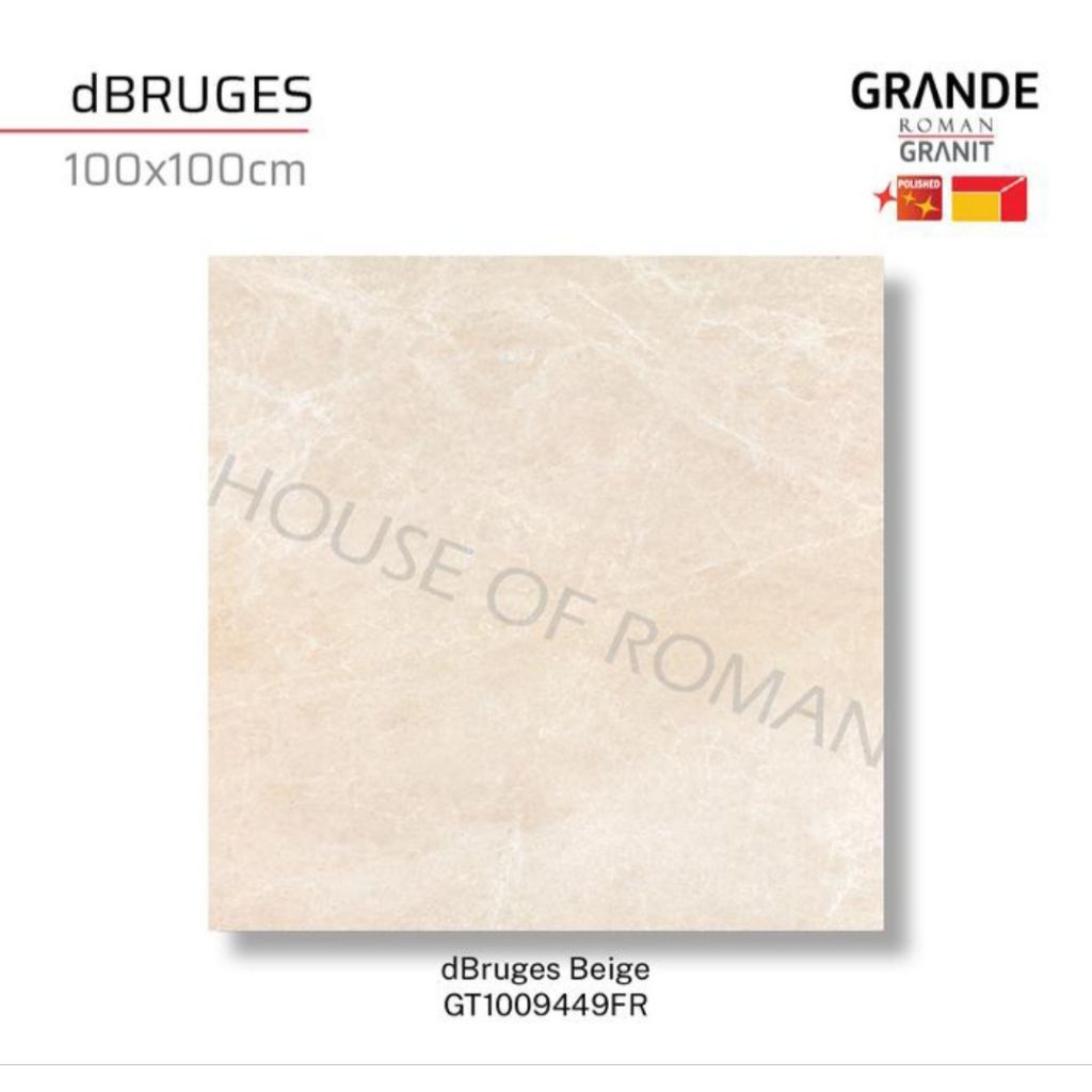 Roman Granit GT1009449FR dBruges Beige 100x100 Kw1