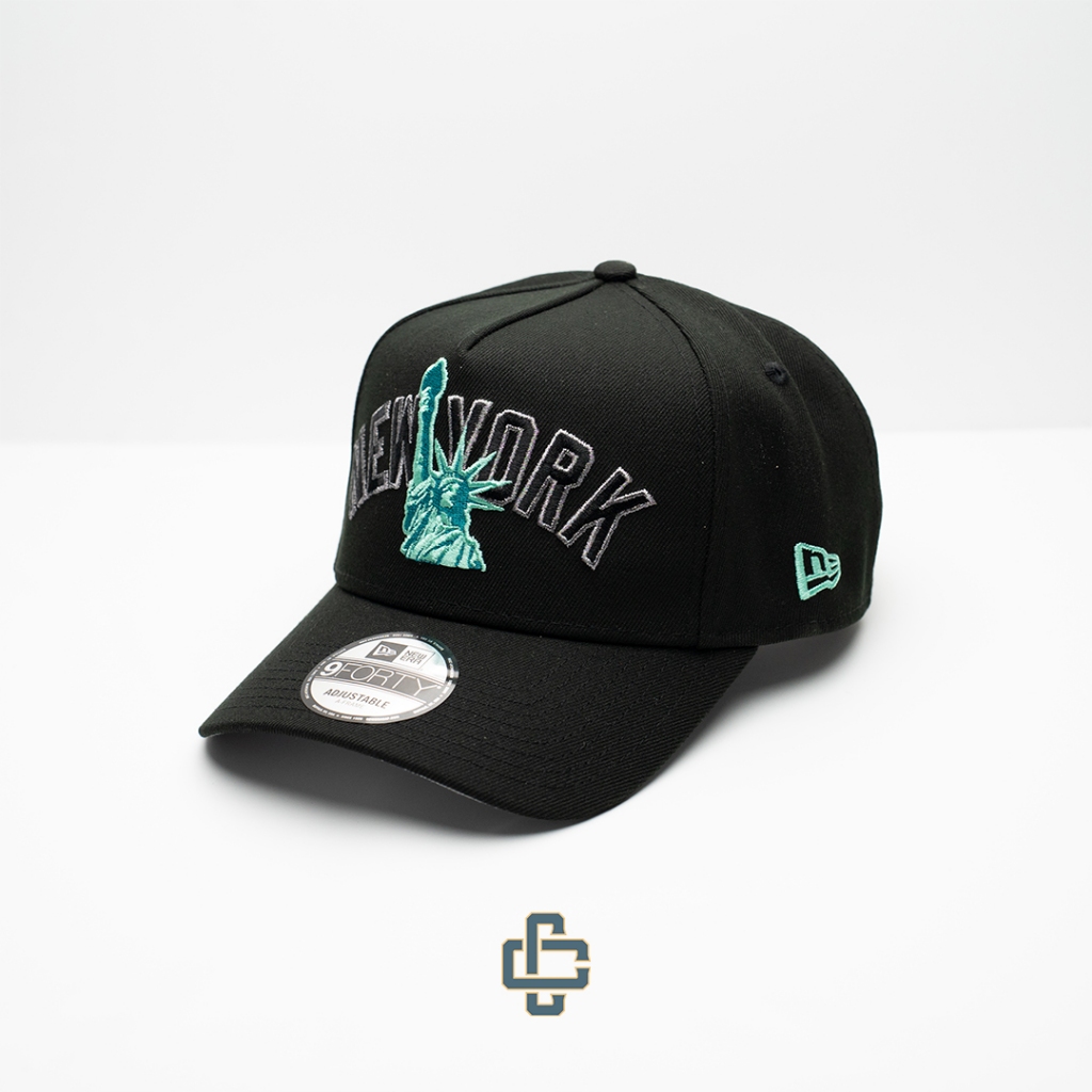 TOPI NEW ERA ORIGINAL 940 A FRAME NEW YORK LIBERTY LOGO WORLD SERIES BLACK